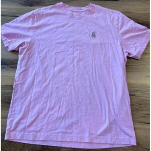 Psycho Bunny Pink Pima Cotton T Shirt Womens Size 6 Logo Short Sleeve Tee